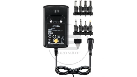 Zasilacz uniwersalny 100-240V 3-12V 2,25A /8 końcówek/ 53998