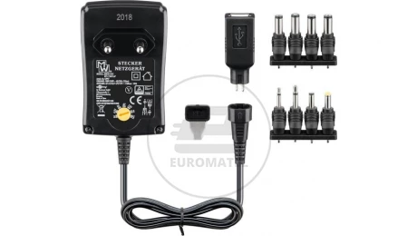 Zasilacz uniwersalny 100-240V 3-12V 1,5A /9 końcówek/ 53997