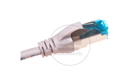 Kabel krosowy patchcord F/UTP kat.5e szary 1m DK-1522-010