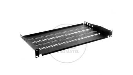 Półka 19 cali 1U G/250 czarna (RAL 9005) TN-19-250-1U-BK