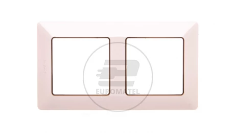 VALENA LIFE Ramka podwójna kremowa/złota 754062
