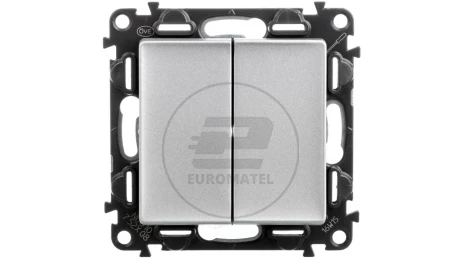 VALENA LIFE Łącznik schodowy podwójny aluminium 752308
