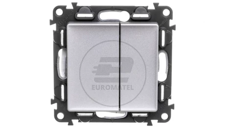 VALENA LIFE Ściemniacz przyciskowy aluminium 752362