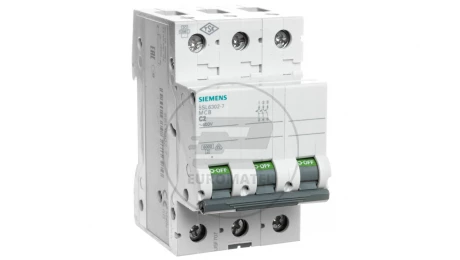 Wyłącznik nadprądowy 3P C 2A 6kA AC 5SL6302-7