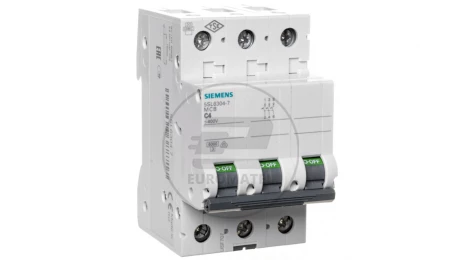 Wyłącznik nadprądowy 3P C 4A 6kA AC 5SL6304-7