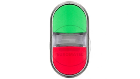 Napęd przycisku podwójnego 22mm zielony i czerwony plastikowy IP69k Sirius ACT 3SU1030-3AB42-0AA0