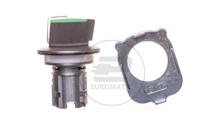Napęd przełącznika 3 położeniowy I-O-II 30mm zielony podświetlany z samopowrotu metal mat IP69k Sirius ACT 3SU1062-2DM40-0AA0