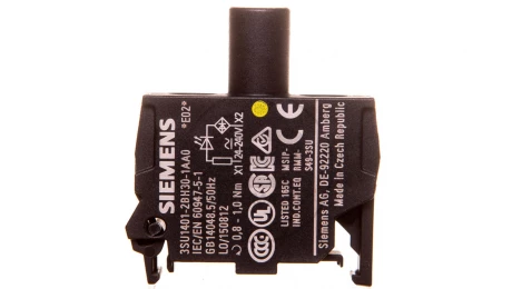 Oprawka z LED żółta 24-230V AC/DC montaż do ścianki tylnej Sirius ACT 3SU1401-2BH30-1AA0
