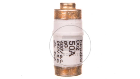 Wkładka topikowa NEOZED 400V AC / 250C DC klasa gG D02 50A kolor biały 5SE2350 /10szt./