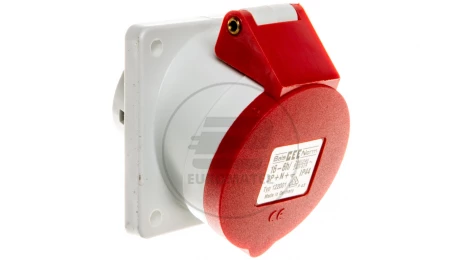 Gniazdo tablicowe 16A 5P 400V 6h IP44 skośne Quick-Connect 122001