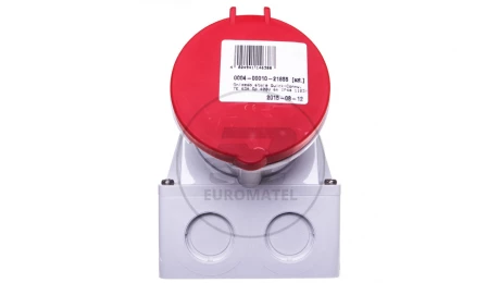 Gniazdo stałe 63A 5P 400V 6h IP44 Quick-Connect 110383
