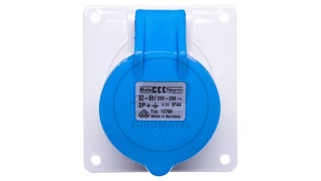 Gniazdo tablicowe 32A 3P 230V 6h IP44 skośne Quick-Connect 12789