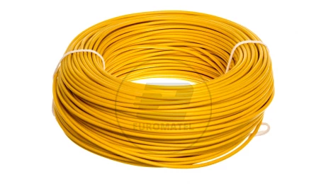 Przewód instalacyjny H07V-K (LgY) 2,5 żółty /100m/