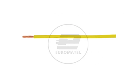 Przewód instalacyjny H05V-K (LgY) 1,5 żółty /100m/