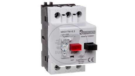Wyłącznik silnikowy 3P 2,2kW 4-6,3A T0-MKS1TM-6.3