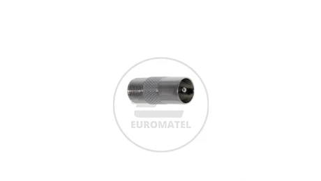 Wtyk antenowy - adapter gniazdo F - wtyk TV IEC /100szt./