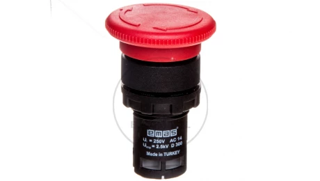 Przycisk sterowniczy monoblok bez samopowrotu czerwony 1R T0-MB200E