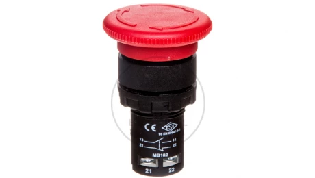 Przycisk sterowniczy monoblok bez samopowrotu czerwony 1Z 1R T0-MB102E