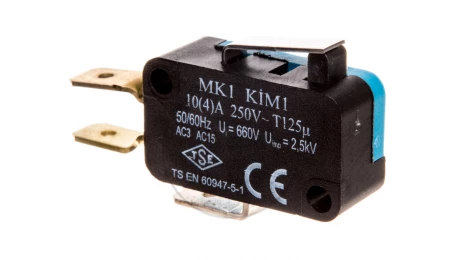Wyłącznik krańcowy miniaturowy 1CO dźwignia krótka T0-MK1KIM1