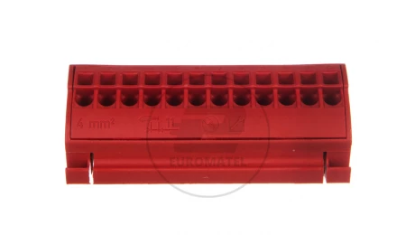 Blok potencjałowy 4mm2 czerwony 812-103