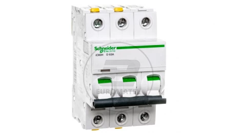 Wyłącznik nadprądowy 3P D 63A 10kA AC iC60H-D63-3 A9F08363