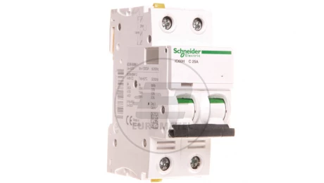 Wyłącznik nadprądowy 2P C 25A 10kA AC iC60H-C25-2 A9F07225