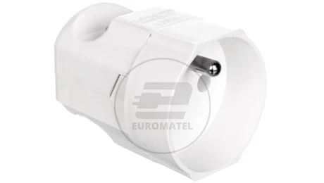Gniazdo przenośne 16A 2P+Z 250V białe GN-170