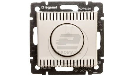 VALENA Ściemniacz obrotowy 1000W kremowy 774160