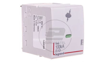 Wkład ogranicznika przepięć B Typ 1 25kA N-PE 350V AC 1,5kV ON 300 412285