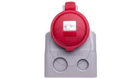 Gniazdo stałe 5P 32A 400V czerwone IP44 P17 TEMPRA PRO 555259