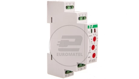 Regulator temperatury z regulacją wentylatora 12-24V DC na szynę RT-833