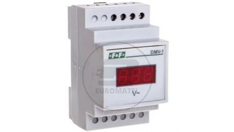 Woltomierz 1-fazowy cyfrowy modułowy 100-300V DMV-1 true RMS DMV-1RMS