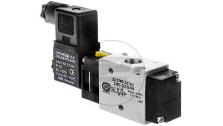 Zawór rozdzielający 230V AC 1MPa ZMG 3/2 G1/4 22.0703.3214J