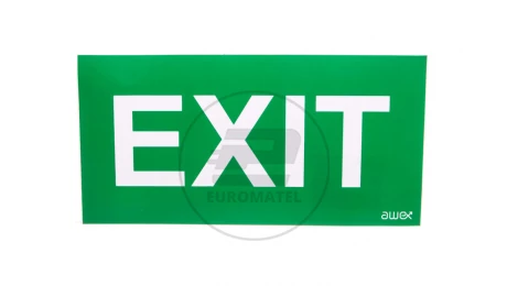 Piktogram 125x250 PS28 exit logo awex (ISO7010)