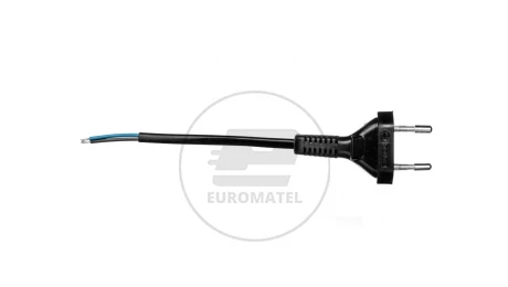 Przewód przyłączeniowy bez wyłącznika 190cm czarny SP-190/2X0,5/-CZN YNS10000436