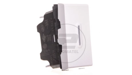 MOSAIC Łącznik schodowy /zmożliwością podświetlenia/ 10AX 250V biały 077002