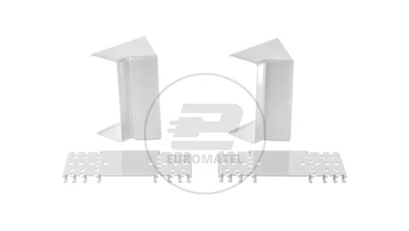 Simon Connect Regulowany kąt wewnętrzny Cabloplus 130x55mm czysta biel
