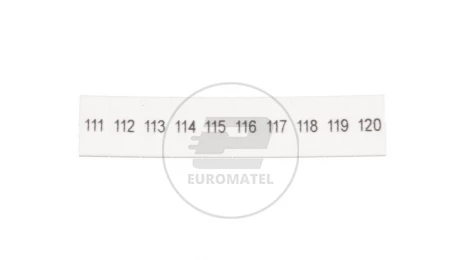 Oznaczniki panelu 5mm /111-120/ biały ZB5 LGS 111-120 1050017:0111 /10szt./