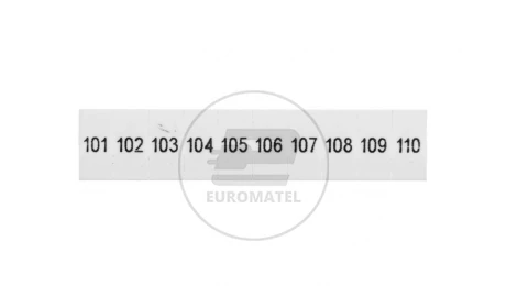 Oznaczniki 5mm /101-110/ biały ZB5 LGS FORTL 1050017:0101 /10szt./