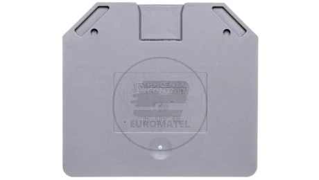 Pokrywa końcowa 2,2x52,8x47,3mm szara D-UT 16 3047206 /50szt./