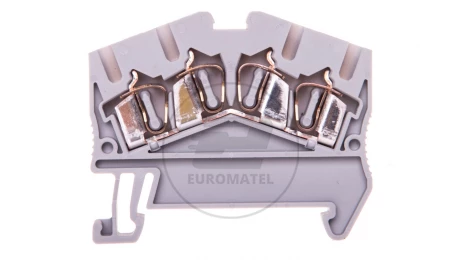 Złączka szynowa 4-przewodowa 0,08-4mm2 szara STS 2,5-QUATTRO 3031746 /50szt./