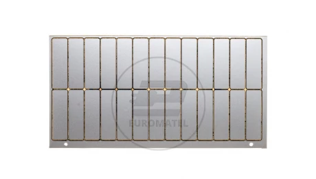 Tabliczka opisowa do wygrawerowania srebrna nieopisana 45x14mm GPE 45X14 SR/R 0807009
