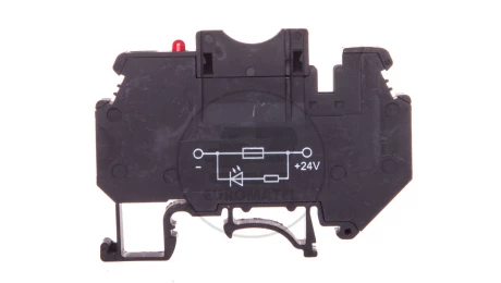 Złączka bezpiecznikowa 0,2-6mm2 czarna 30A ze wskaźnikiem LED UK 6-FSI/C-LED24 3001938
