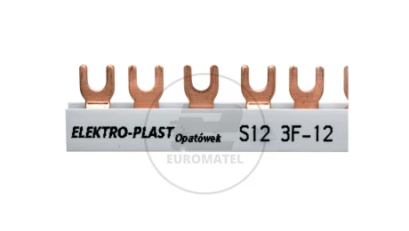 Szyna łączeniowa 3P 63A 12mm2 widełkowa (12mod.) 3F S12 3F-10 45.322