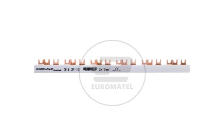 Szyna łączeniowa 3P 63A 10mm2 widełkowa (18mod.) 3F S18 3F-10 45.188