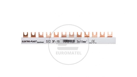 Szyna łączeniowa 3P 63A 10mm2 widełkowa (12mod.) 3F S12 3F-10 45.122