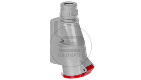 Gniazdo izolacyjne stałe 5P 32A 250/400V czerwone IP44 2642-126