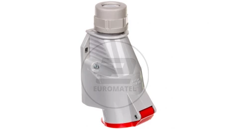 Gniazdo izolacyjne stałe 4P 32A 400V czerwone IP44 2647-126
