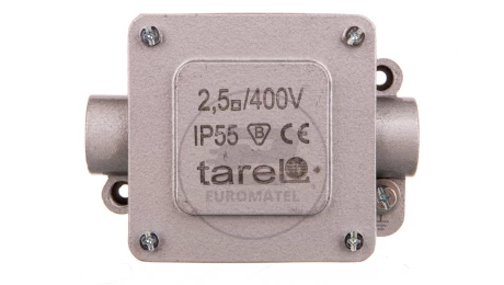 Puszka odgałęźna metalowa 5-torowa 2,5mm2 2 wejścia IP55 016