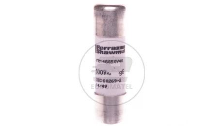Wkładka bezpiecznikowa cylindryczna 14x51mm 40A gG 500V AC DF2EN40